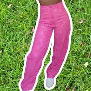 Pink Peace Jeans